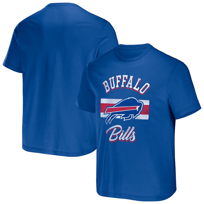 Men's Buffalo Bills Blue x Darius Rucker Collection Stripe T-Shirt Men's Buffalo Bills Blue x Darius Rucker Collection Stripe T-Shirt